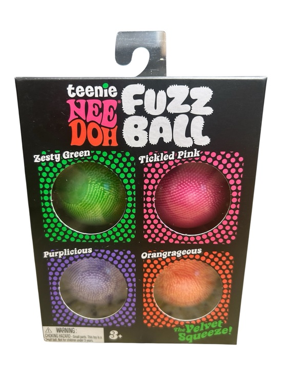 Schylling Other - teenie NEE DOH Fuzz Ball 4-Pack - Green, Pink, Purple, Orange